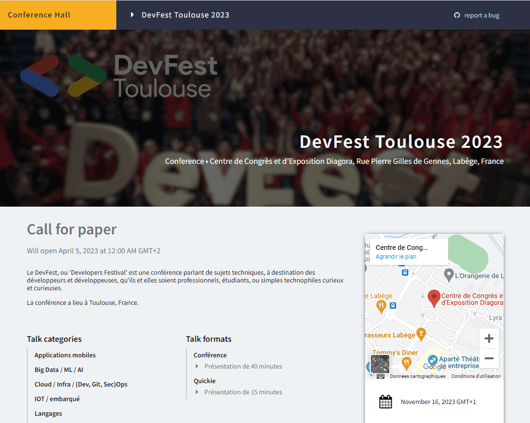 Le CFP est ouvert